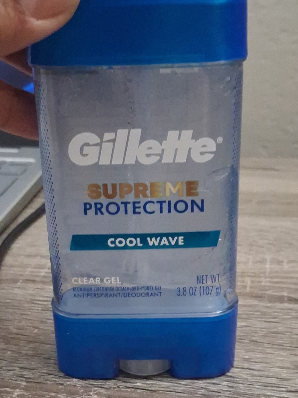 Gillette Supreme Protection Clear Gel Antiperspirant Deodorant - Blue